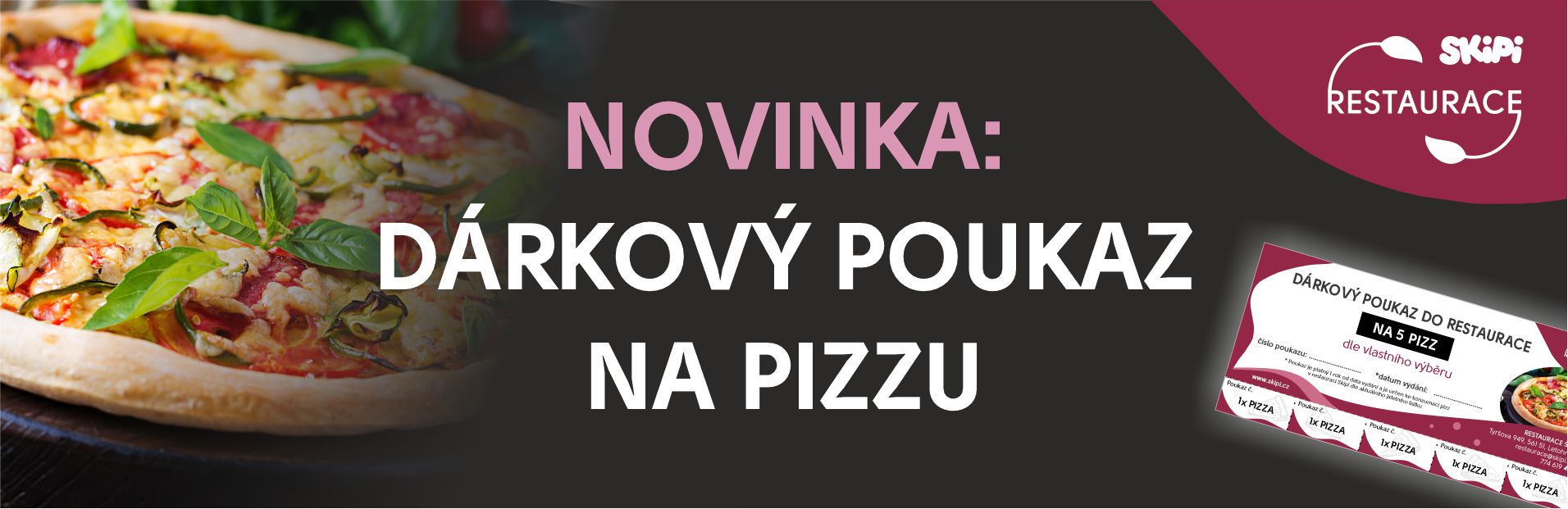 BANNER PIZZA POUKAZ
